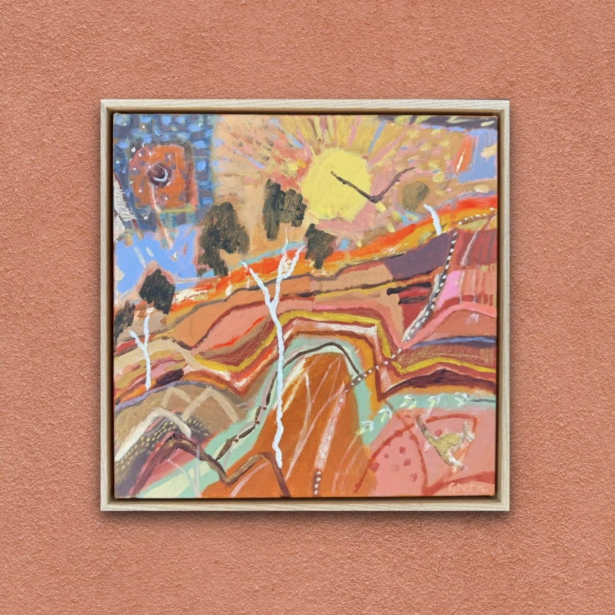 Ancient Layers  - Original Artwork-Original Art-Greta Hounslow-Greenhouse Interiors