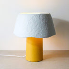 Two Tone Table Lamp - Mustard / Pale Blue