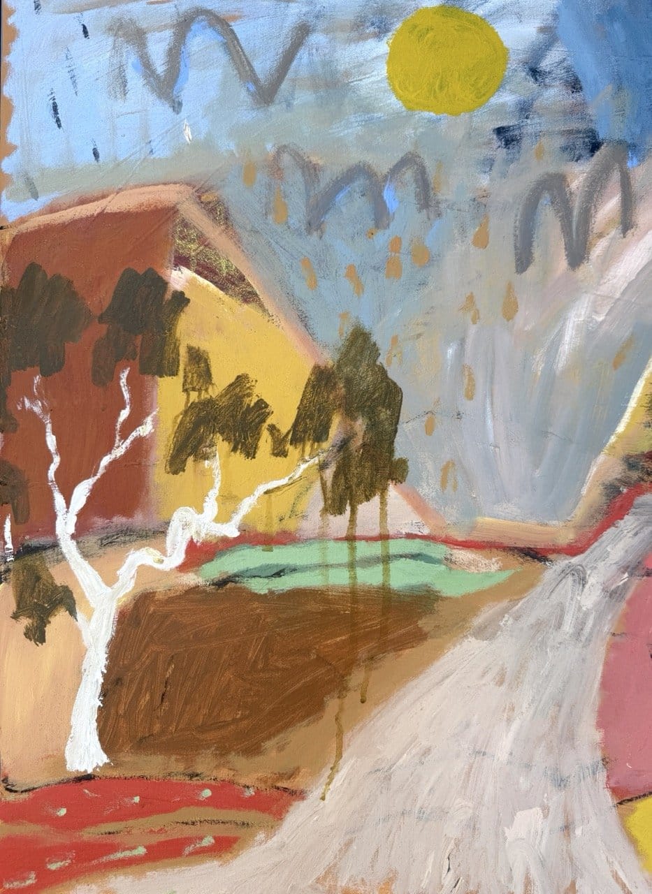 Track To Uluru - Original Artwork