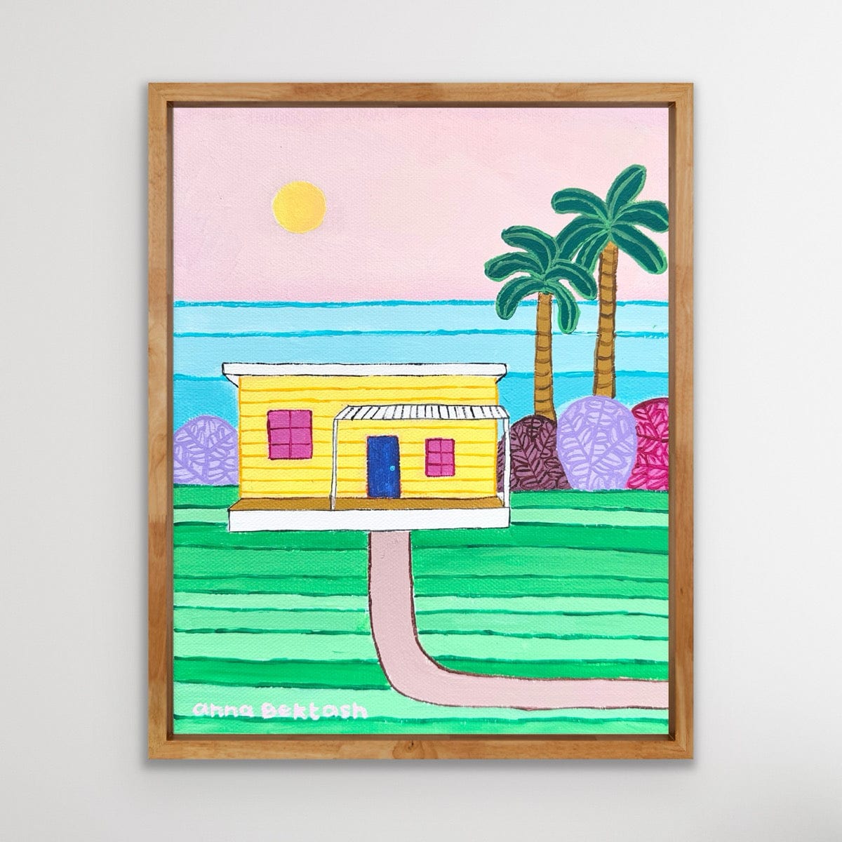 Yellow Beach Shack - Original Art