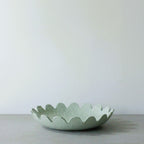 Scalloped Dish Large - Sage Green