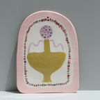 Art Tile - Tiny Dancer In Olive Green And Lilac