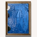 Blue Dot Impasto - Original Art