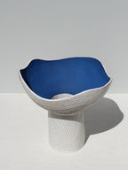 Large Cobalt Blue Pedestal Vessel