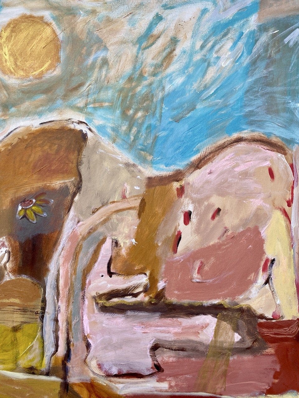 Woman &amp; Dingo - Original Art
