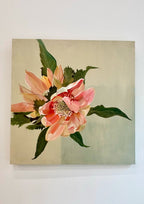 Waratah On Sage - Original Art-Original Art-Nay Bellamy-Greenhouse Interiors Pty Ltd