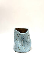 Short Crush Vase 'Sky Speckle'