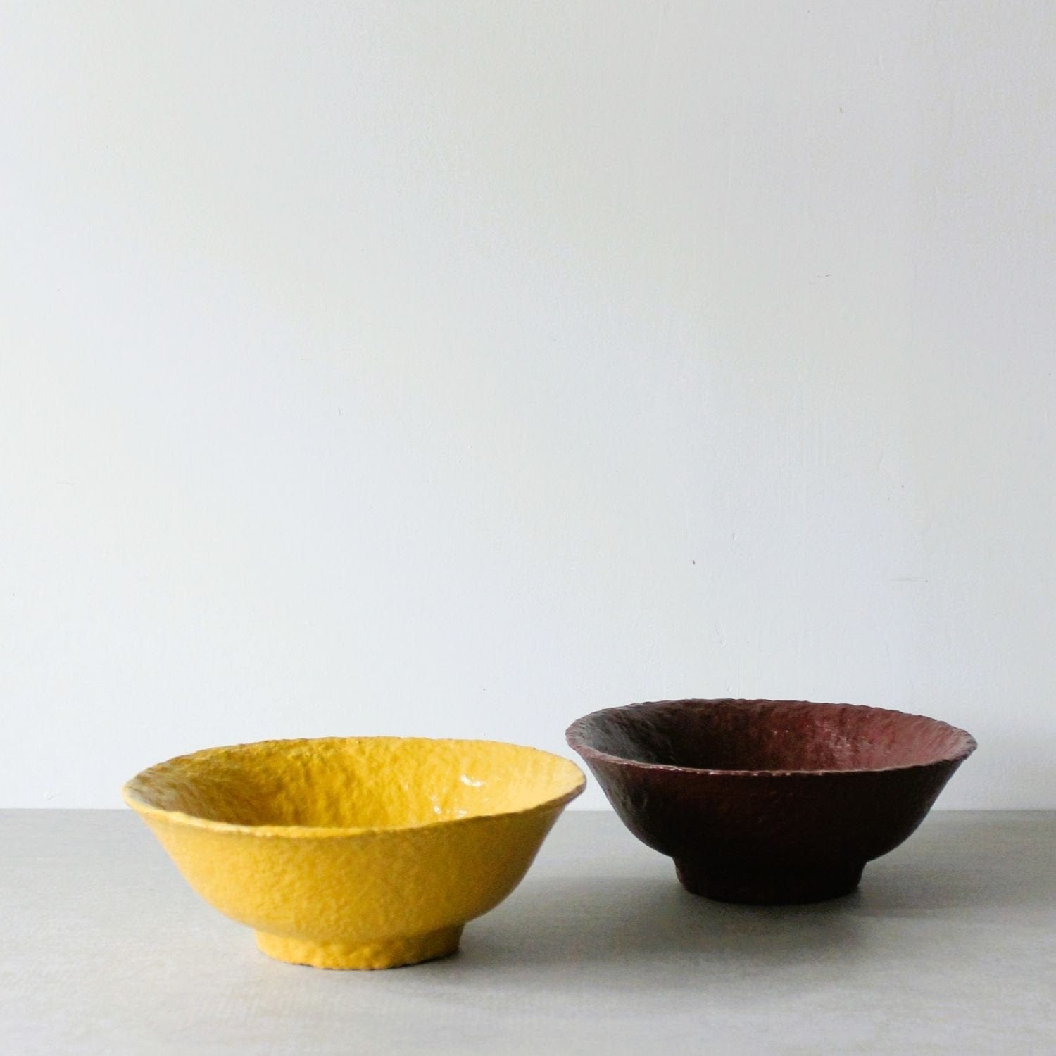 Footed Bowl - Dark Sienna
