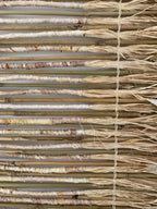 Sari Silk And Raffia Wall Hanging