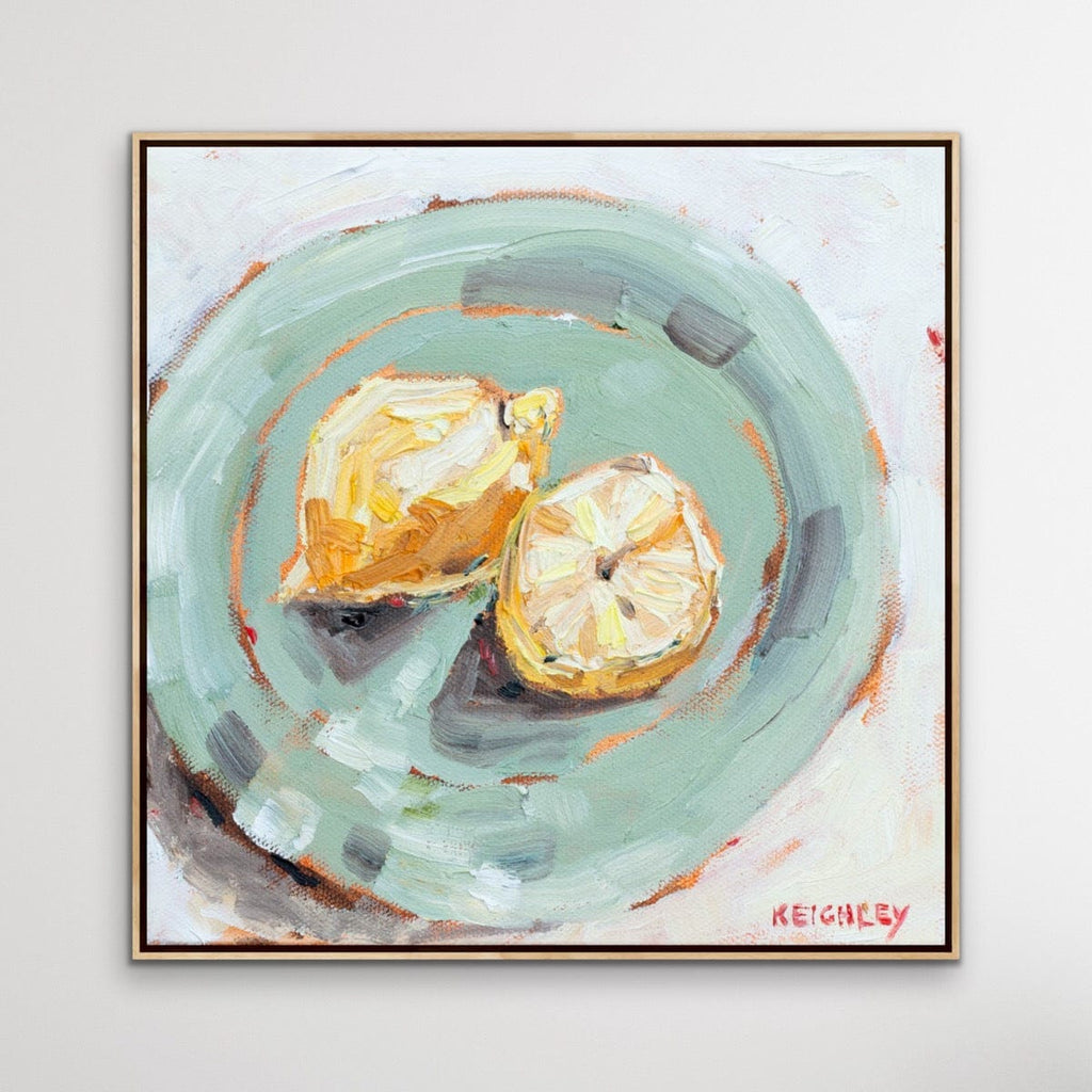 Lemons On Mint Stoneware  - Limited Edition Print