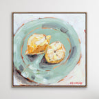 Lemons On Mint Stoneware  - Limited Edition Print