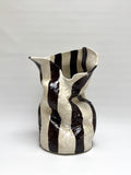 Tall Crush Vase 'Chocolate Stripe'