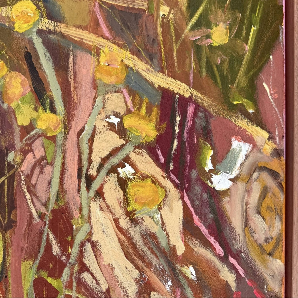 Red Dirt & Wildflowers  - Original Artwork-Original Art-Greta Hounslow-Greenhouse Interiors
