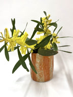Short Crush Vase 'Copper Stripe Wash'