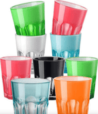 Mario Luca Giusti Set of 2 Double Face Acrylic Tumbler - Fluro Fuxia
