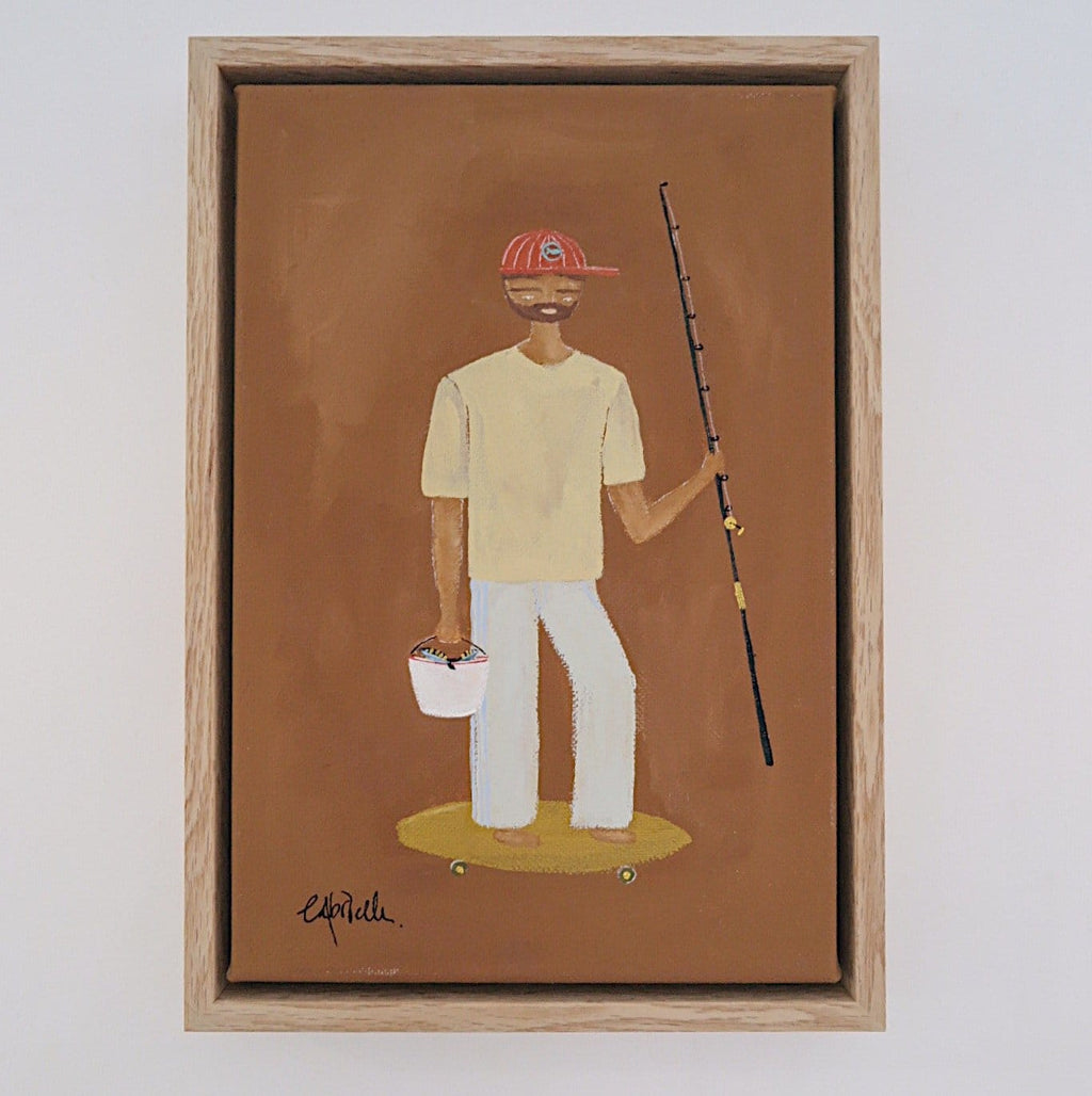 Going Fishing No.3 - Original Art-Original Art-Gabrielle Diamantis-Greenhouse Interiors Pty Ltd