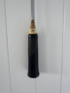 Vintage Squash Racquet Wall Hanging With Woven Heart - Minty Stripe