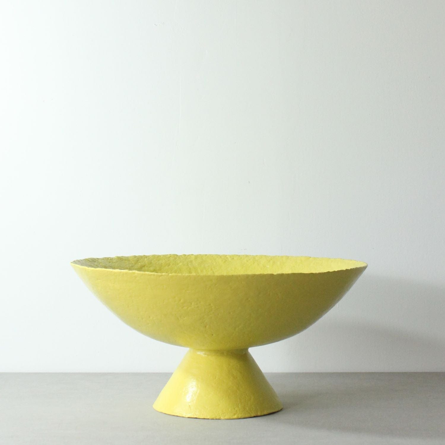 Pedestal Bowl - Chartreuse