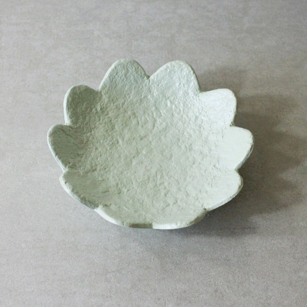 Scalloped Trinket Dish - Sage Green