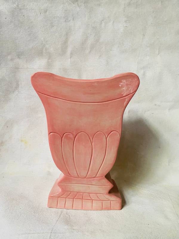 Large Pale Pink Urn Vase