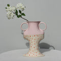 Little Moment - Pink Polka Dot Vessel-Ceramics-Formantics-Greenhouse Interiors Pty Ltd