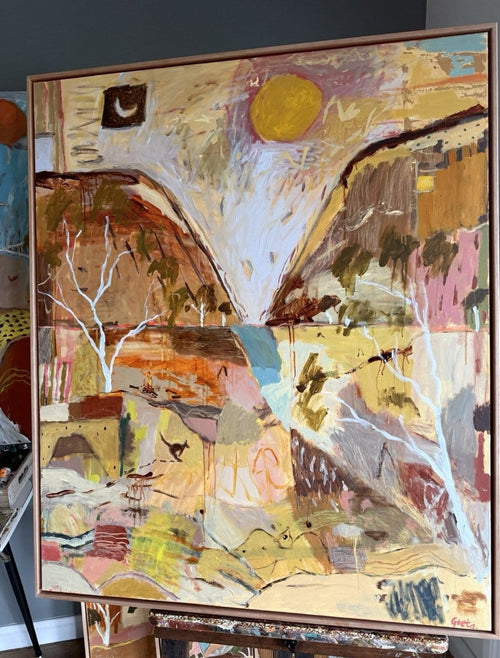 Ancient Gorge - Original Artwork-Original Art-Greta Hounslow-Greenhouse Interiors Pty Ltd