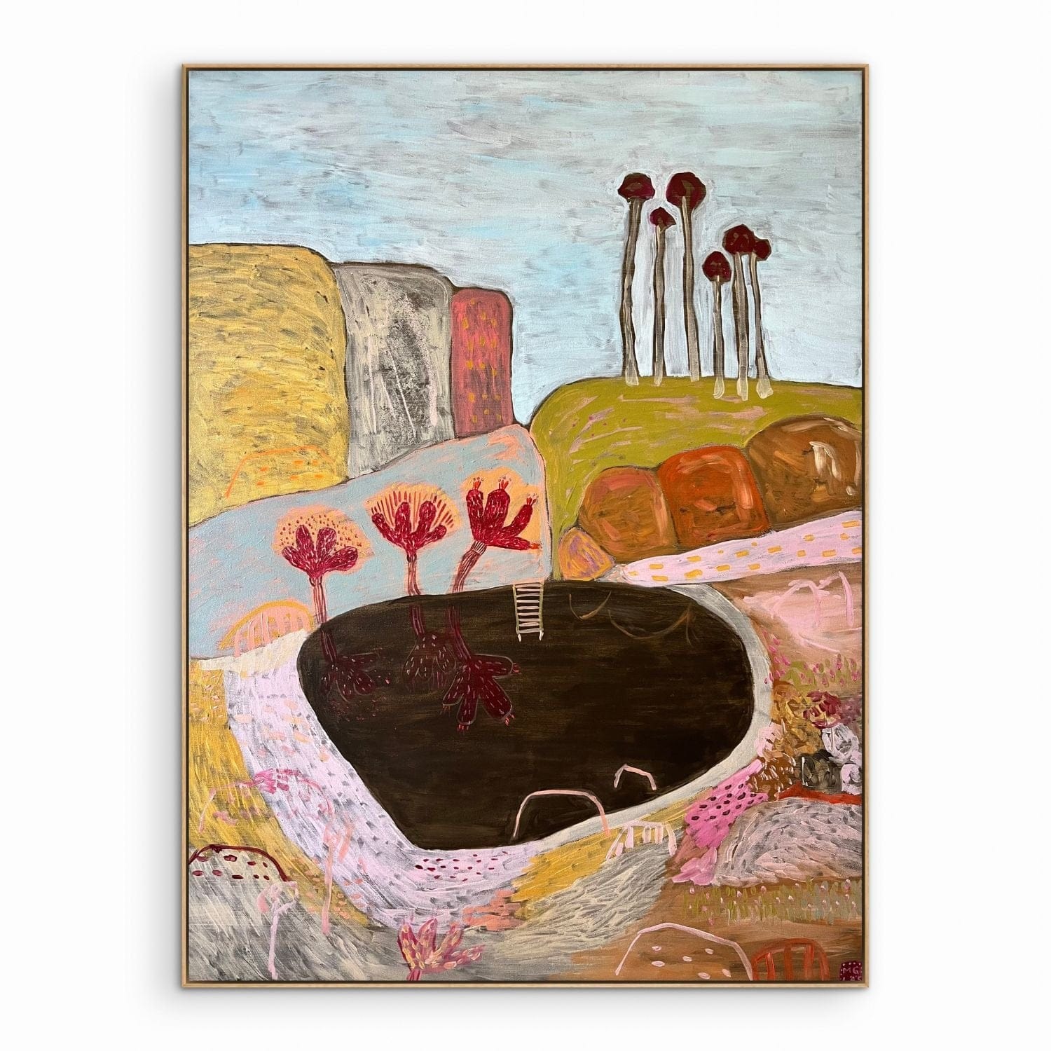 La Boule Bordeaux - Original Art-Original Art-Little Anvil Studios-Greenhouse Interiors Pty Ltd