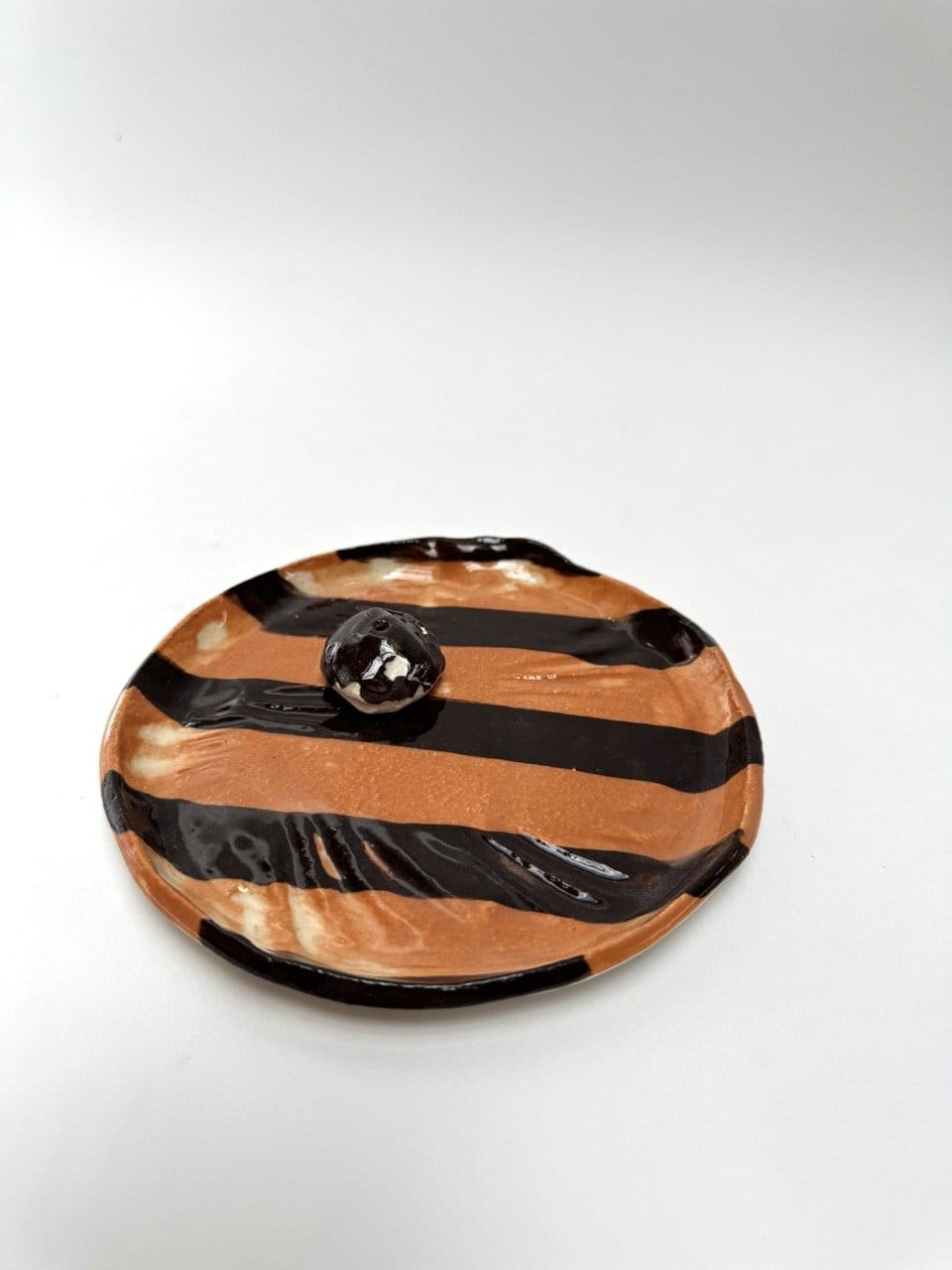 Dish + Incense Rock Choc/ Copper