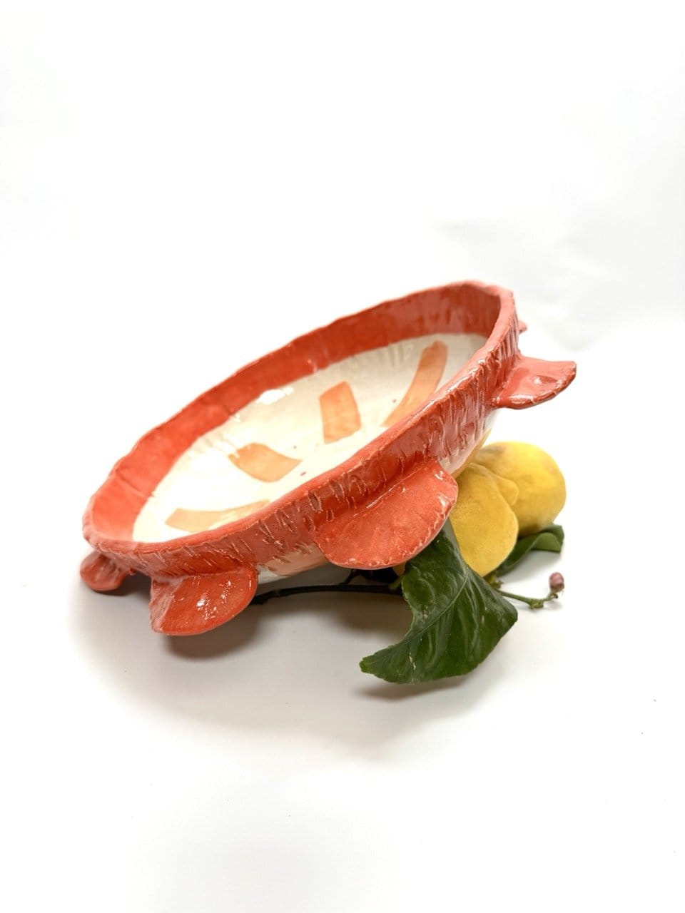 Salad Bowl - 'Vermillion'-Ceramics-Lauren Barton-Greenhouse Interiors Pty Ltd
