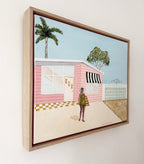 Girl With A Lilo 2 - Original Art-Original Art-Anna Bektash-Greenhouse Interiors Pty Ltd