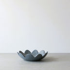 Scalloped Trinket Dish - Slate Blue
