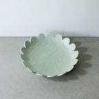 Scalloped Dish Large - Sage Green