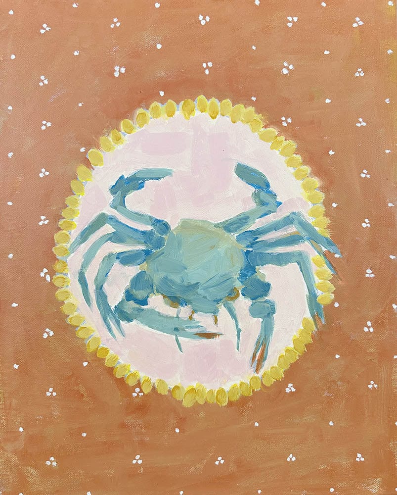 Crab And Corn - Original Painting