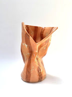 Skinny Crush Vase 'Coral Copper Stripe'
