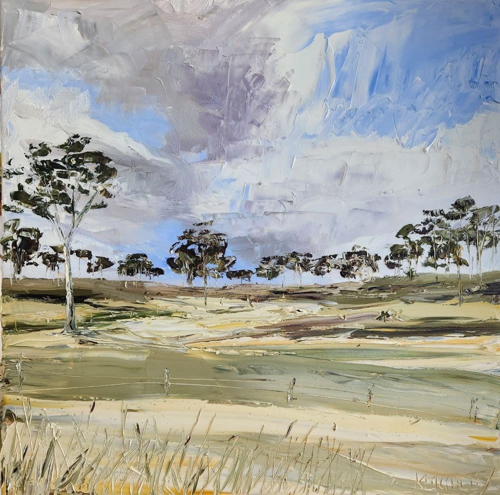 Long Afternoons & Shifting Clouds - Original Art-Original Art-Michelle Keighley-Greenhouse Interiors Pty Ltd