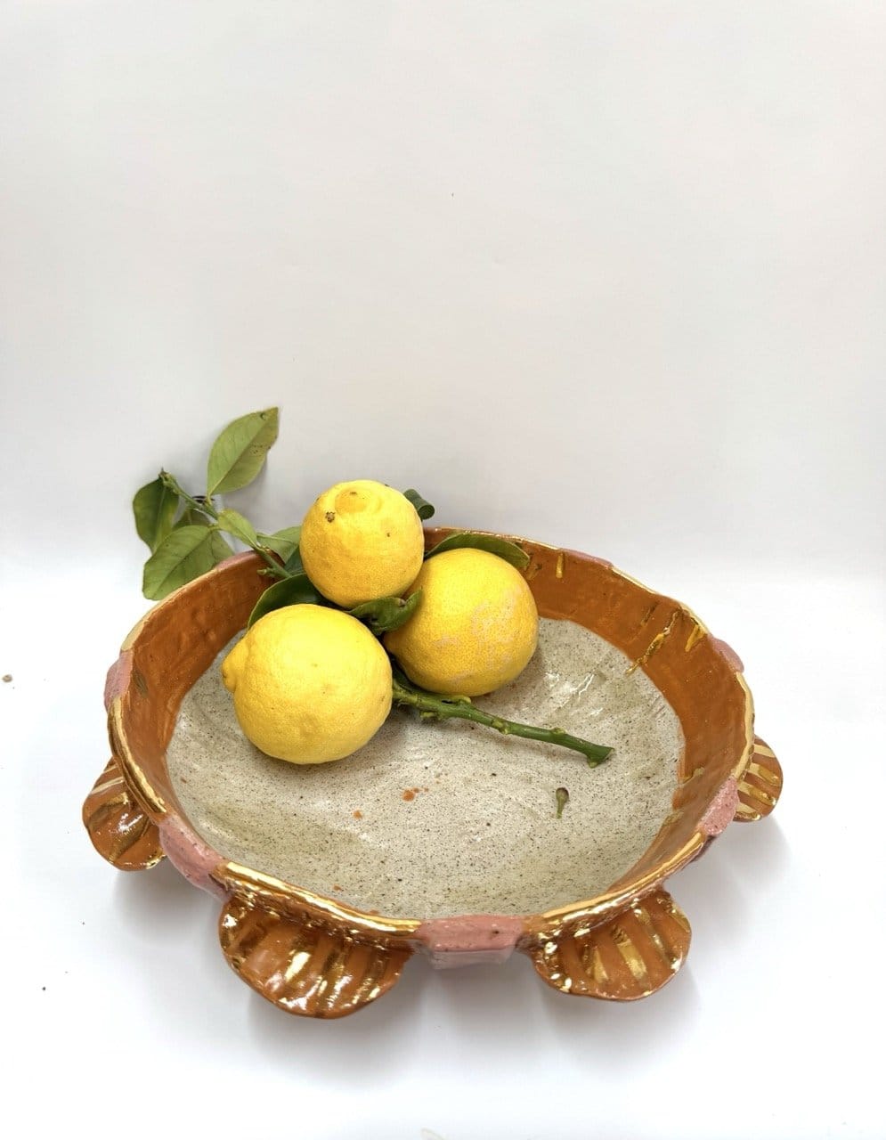Deluxe Salad Bowl - 'Copper Pink Gold'