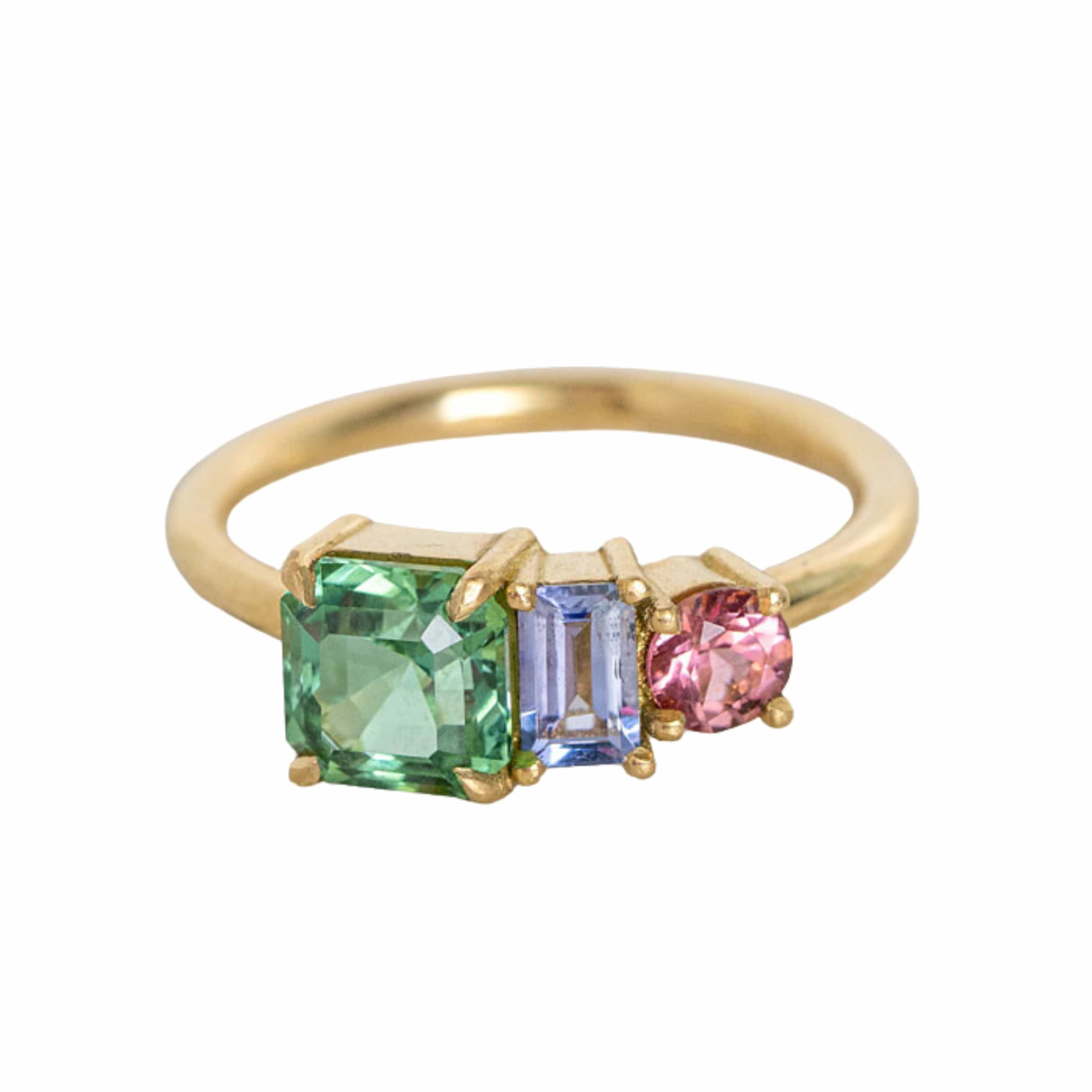 One Off Splice Mint Ring