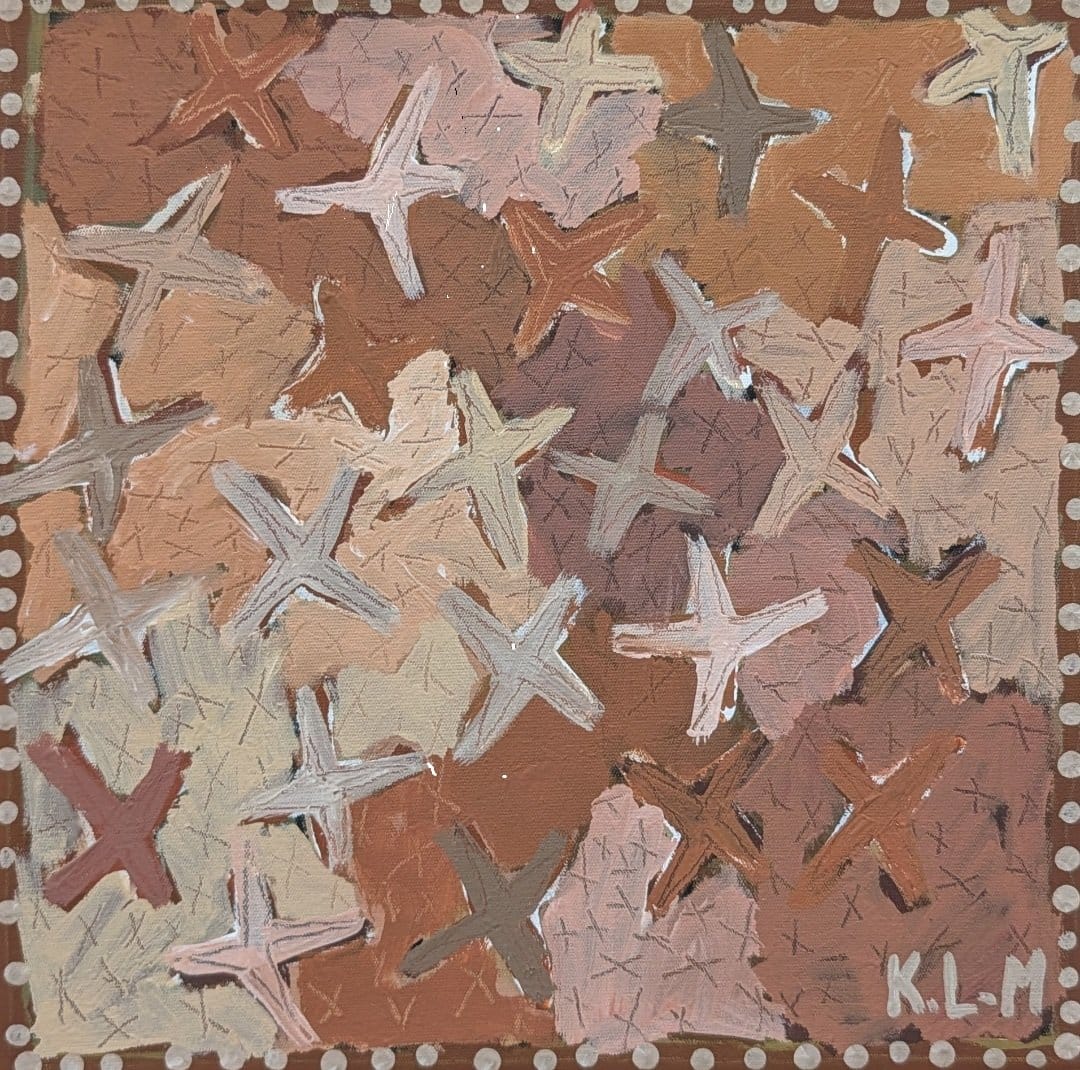 Wumba Stars) Her Moonlit Wings - Songlines - Original Art