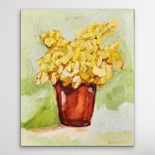 Wattle In Vintage Glass - Original Art