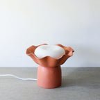 Ripple Table Lamp - Terracotta Peach-Lighting-Ode to Elma-Greenhouse Interiors Pty Ltd