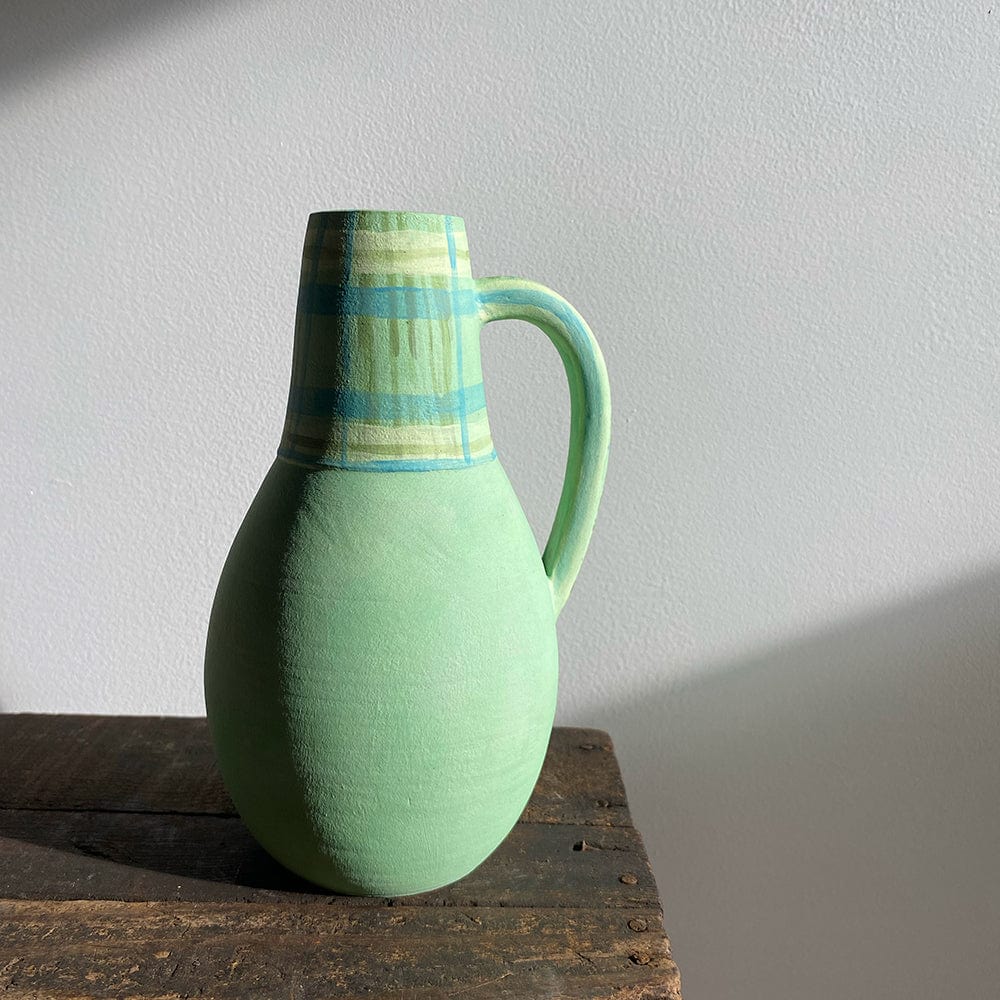 Green Plaid Jug