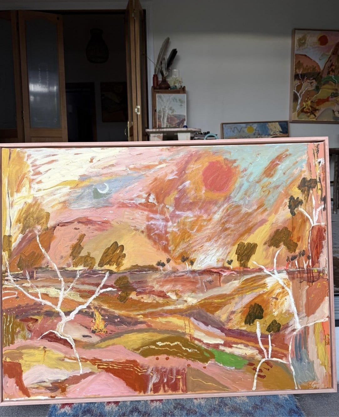 Outback Energy Lines - Original Artwork-Original Art-Greta Hounslow-Greenhouse Interiors Pty Ltd