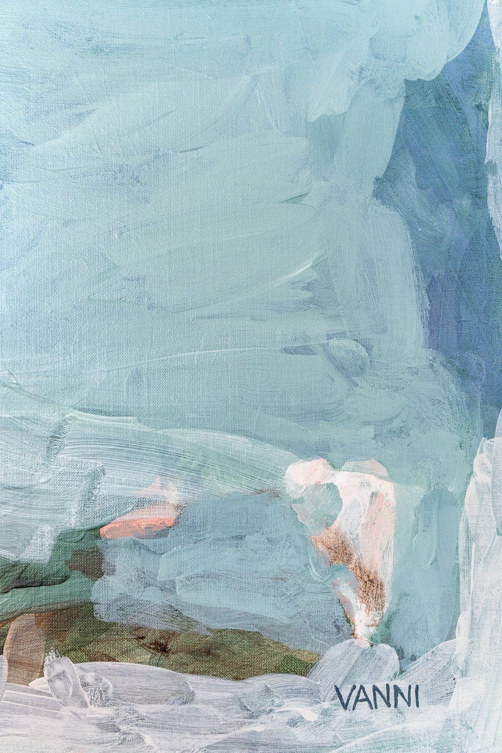 Lingering In The Ocean Blue - Original Artwork