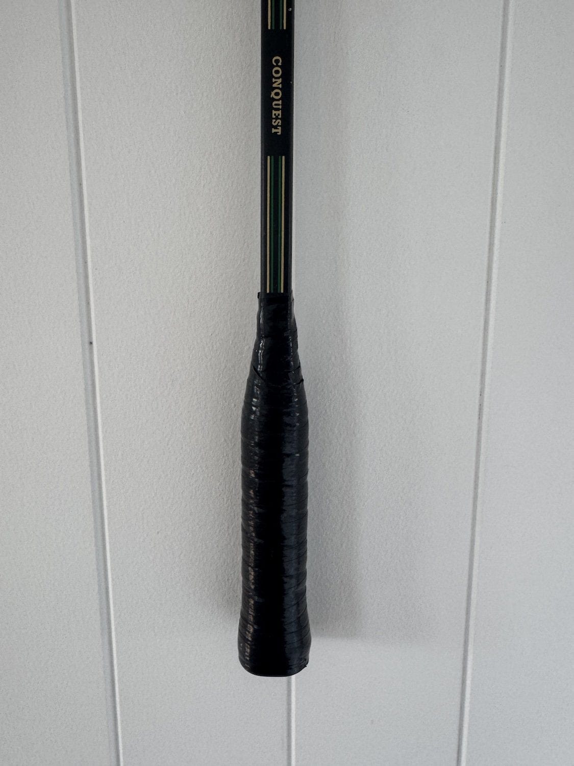 Vintage Squash Racquet With Woven Heart - Sage Green