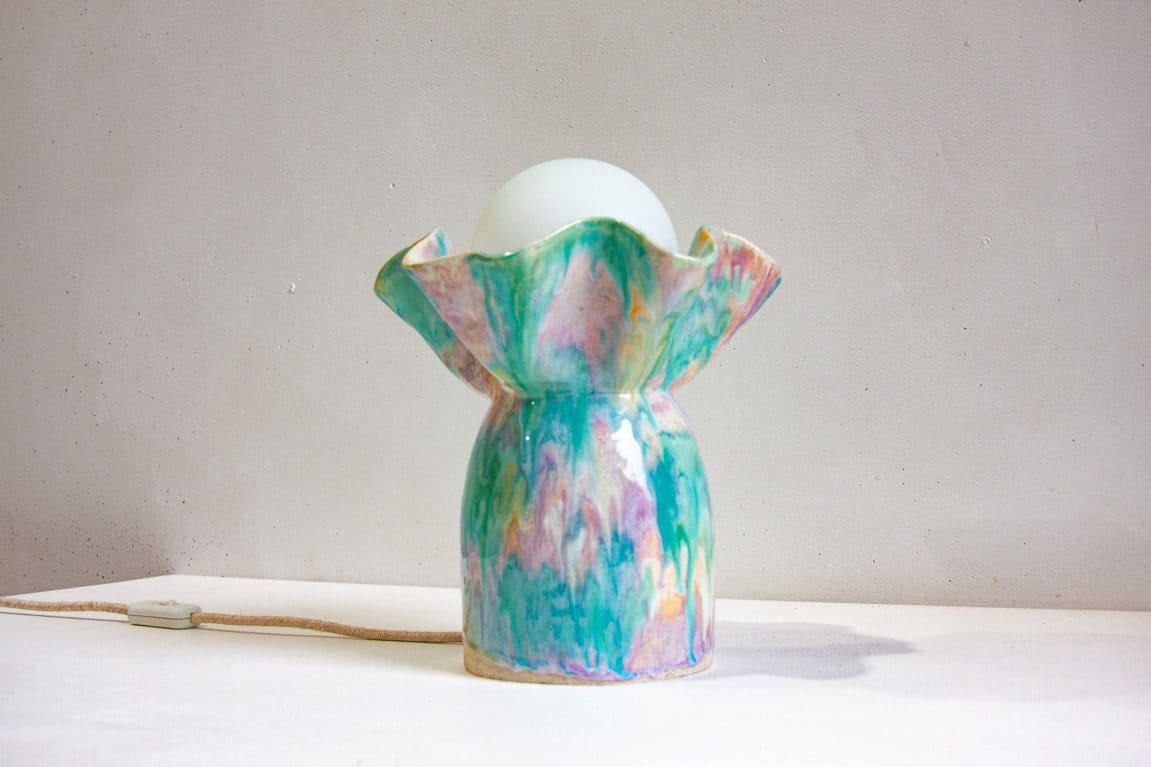 Ceramic Table Lamp - Sorbet-Lighting-Rhiannon Gill-Greenhouse Interiors Pty Ltd