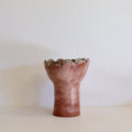 Pink Flower Ceramic Bowl-Vases & Vessels-Shellie Christian-Greenhouse Interiors Pty Ltd