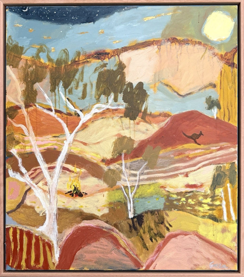 Moonrise, Inland - Original Artwork-Original Art-Greta Hounslow-Greenhouse Interiors Pty Ltd