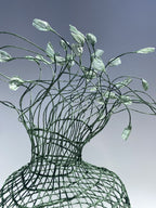 Woven Vase In Green