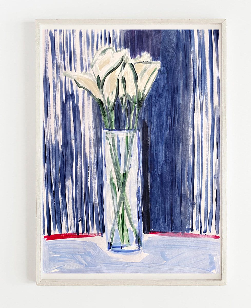 Striped Vase Print
