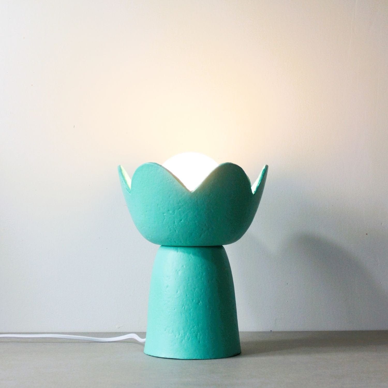 Lotus Table Lamp - Teal